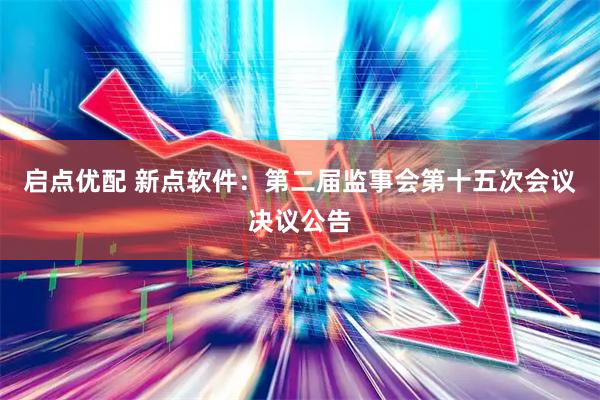 启点优配 新点软件：第二届监事会第十五次会议决议公告